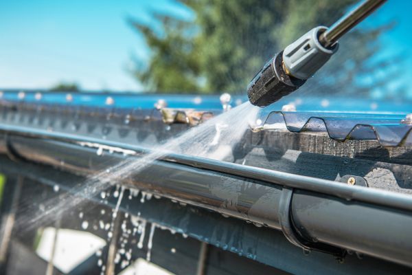 Gutter Pressure Washing in Lehi
